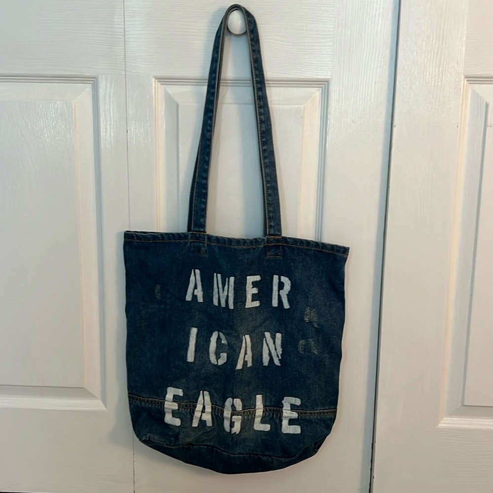 American Eagle denim tote